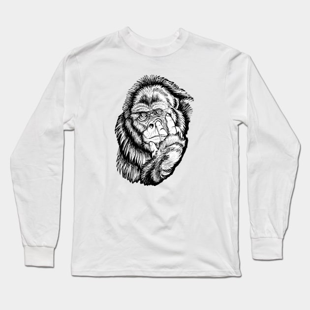 Pick your nose Long Sleeve T-Shirt by GnarlyBones